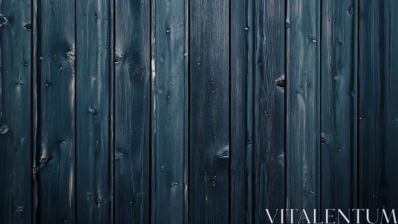 Moody blue wooden planks with cozy rustic character.