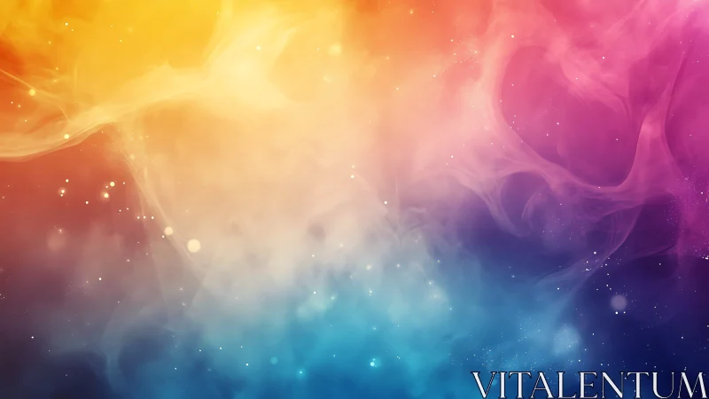 Multispectral nebula gradient with particulate light diffusion.