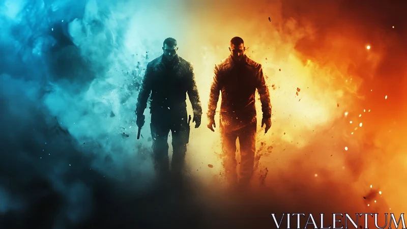 Two determined warriors walking through fire and frost.