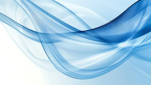 Silken blue currents glide across a weightless winter sky