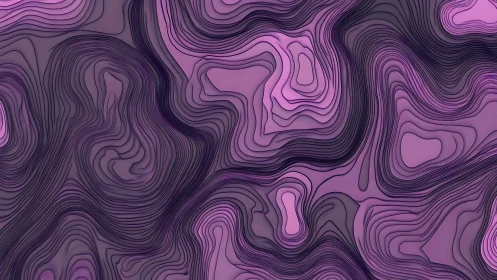 Layered topographic contour abstraction uses stacked gradient lines
