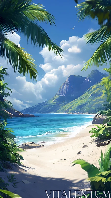 Paradise Cove: Where Mountains Meet Azure Waters.