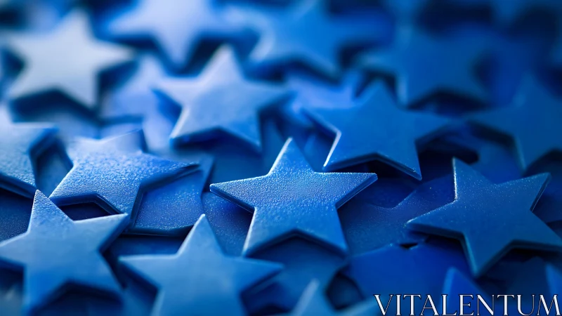 Blue plastic stars overlap in tight shallow focus cluster