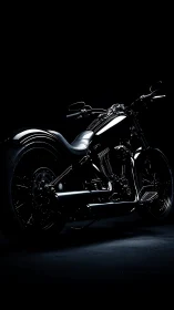 Midnight chrome cruiser prowls through sculpted shadows.