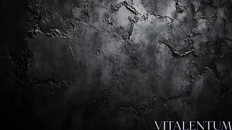 Dark cracked concrete texture under subtle side lighting.