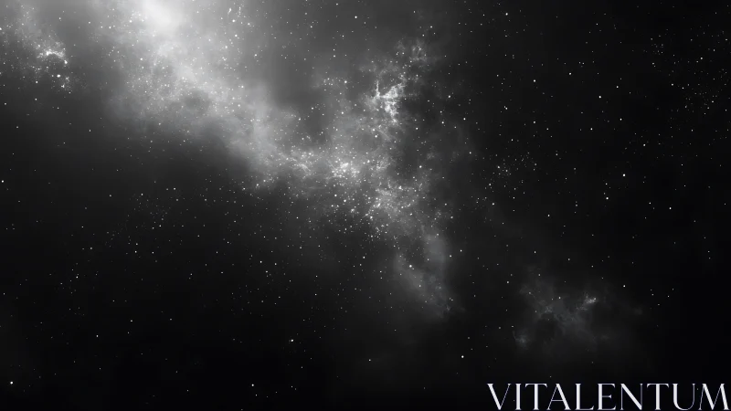 Starlit river of dust carves a bright path through deep space