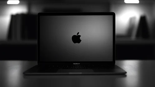 Calm, softly lit laptop waiting to power up your ideas.