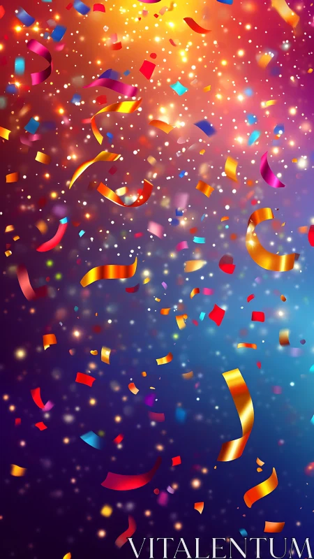 Cascade of Chromatic Ribbons and Luminous Particle Storm.