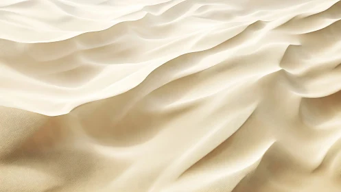 Silken dunes quietly mimic desert sands at golden dusk