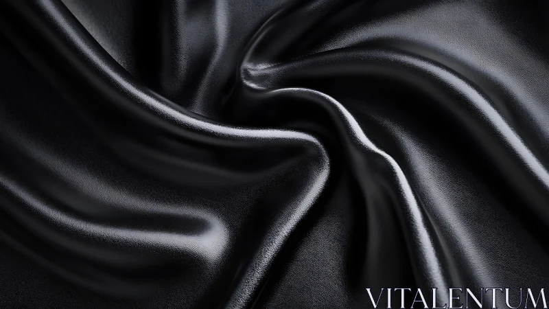 Luxe Silk Fabric Study: Luminescent Satin Weave with Dynamic Surface Draping