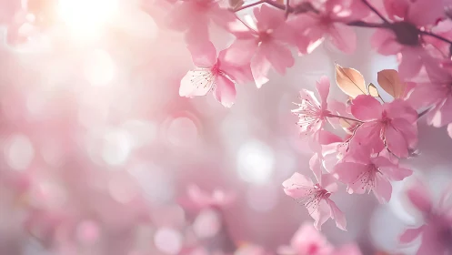 Cherry Blossoms Dance Through Luminous Spring Reverie