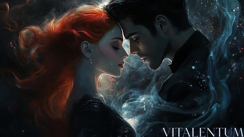 Luminescent Profile Merger: Opposing Energy Silhouettes with Ethereal Particle Physics.