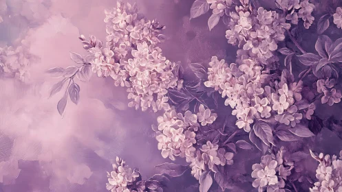 Lavender Dreams Dancing Through Twilight Mist