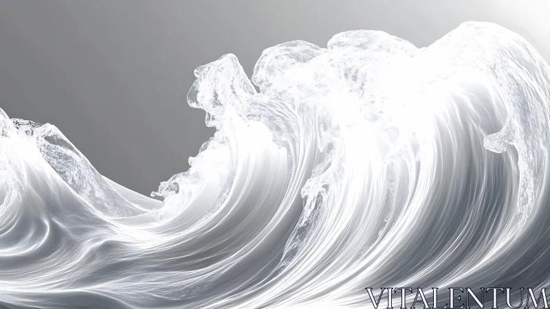 Shimmering liquid wave forms curl in luminous motion.