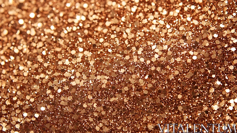 Cozy copper glitter sparkles in a soft shimmering glow.