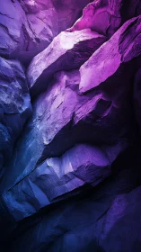 Violet canyon rock faces glow with deep neon gradients.