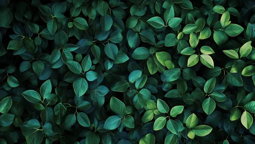 Emerald leaves whisper softly in a layered midnight canopy