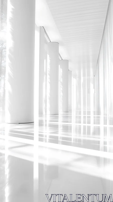 Luminous Corridor: Where Silence Breathes Geometry.