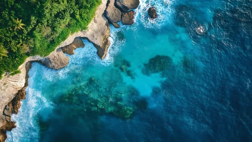 Emerald Shoreline: Where Jungle Whispers Meet Turquoise Embrace