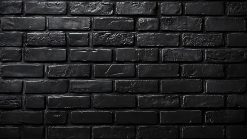 Matte black brick wall shows textured modern backdrop.