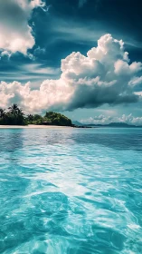 Sunlit turquoise lagoon invites quiet island daydreams