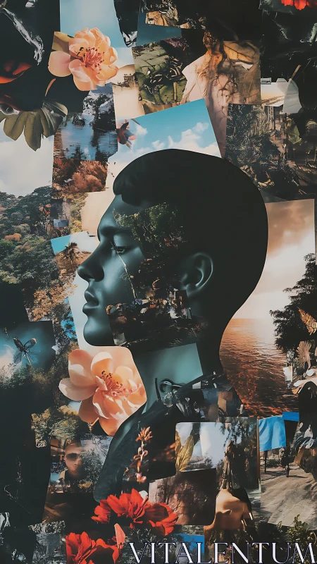 Memory constellations drift across a teal silhouette in bloom