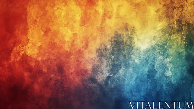 Vibrant Gradient Journey from Warmth to Cool Serenity.