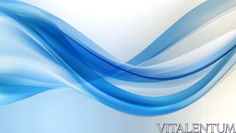 Curved blue waveforms in translucent digital vector composition.