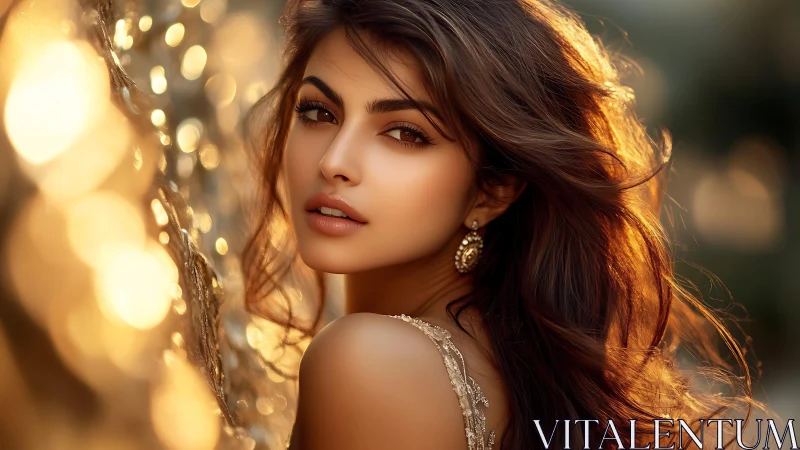 Golden hour portrait with soft light and gentle warmth.