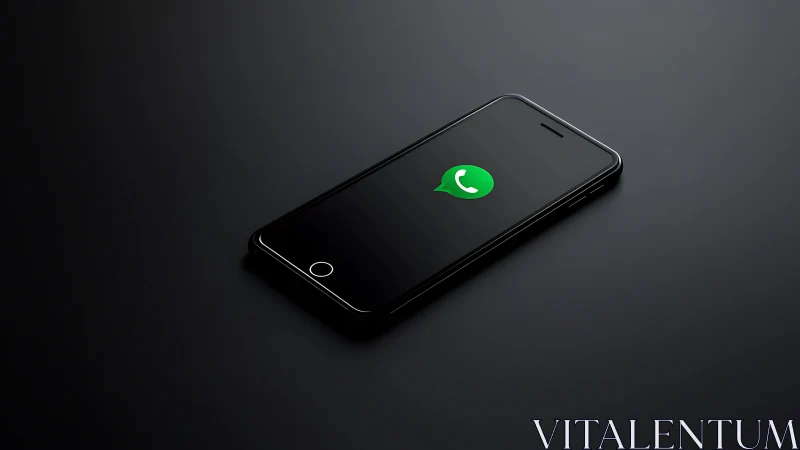 WhatsApp Application Launch Screen on Smartphone Display Device