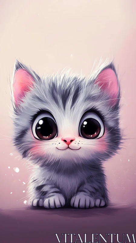 Luminous Kitten Dreams in Pastel Perfection