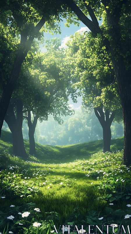 Emerald Cathedral Where Sunlight Dances Through Ancient Canopy