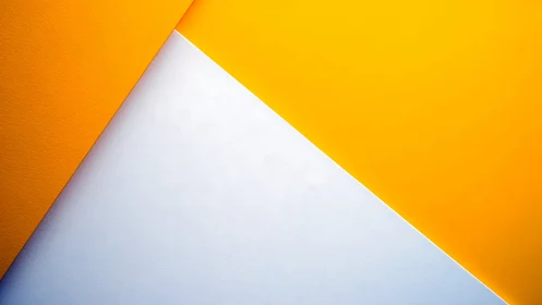 Diagonal yellow planes intersect textured white geometric surface