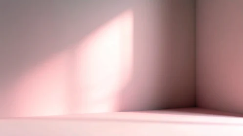 Soft rose corner where wandering daylight comes to rest.