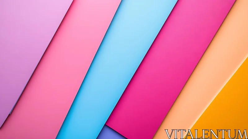Diagonal pastel paper stripes in bold geometric arrangement.