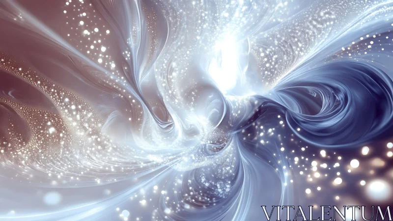 Luminescent fluid dynamics of abstract stellar vortex field.