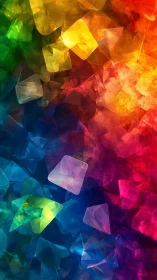 Translucent quadrilateral layers intersect across full spectrum