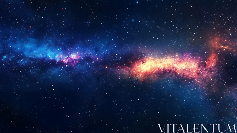 Stellar nebula belt with dense starfield and high-contrast color gradient