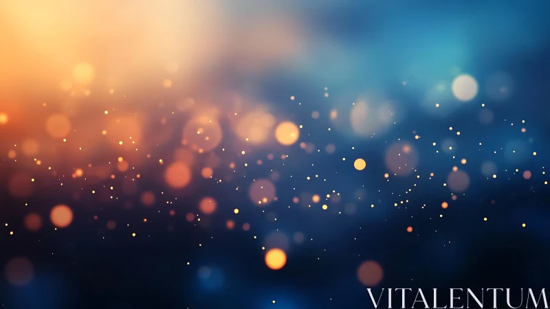 Warm and Cool Bokeh Lights Abstract Background in Soft Focus.