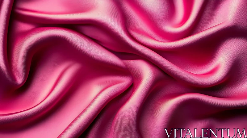 Pink Draped Fabric Texture in Natural Folds.