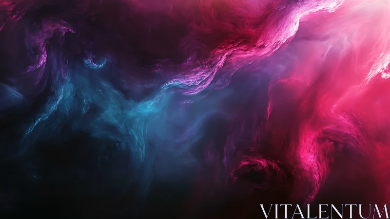 Nebula tides in magenta and teal drift across cosmic night.