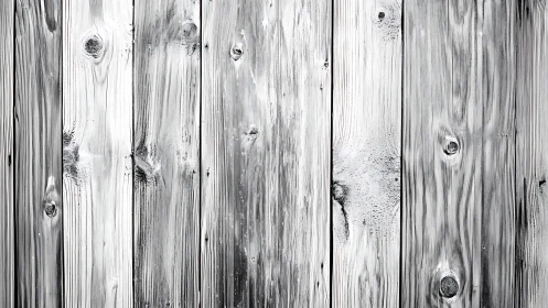 Monochrome vertical wooden planks with knots and grain detail.
