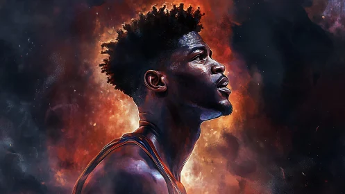 Starbound hooper ignites against a cosmic ember sky.