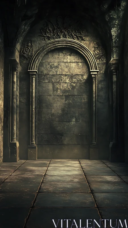 Quiet stone archway guarding a forgotten passageway.