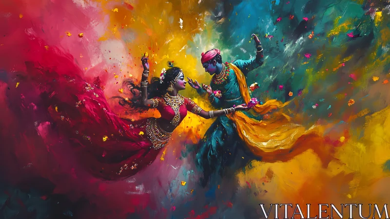 Color storms swirl as celestial dancers paint the sky