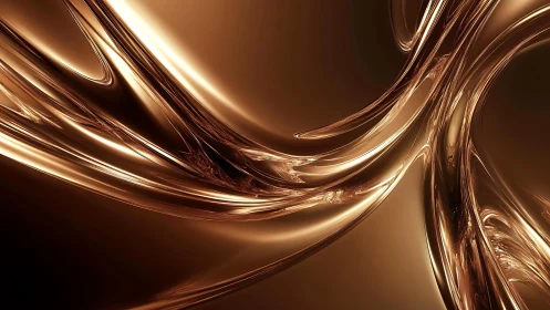 Abstract flowing liquid gold texture in modern digital art style.