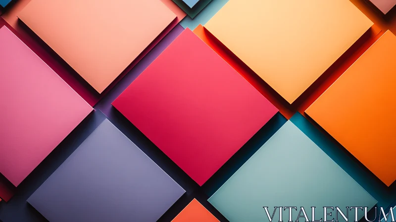 Tilted paper skylines quietly trade shadows and neon hush