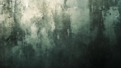 Grungy Abstract Green Wall Texture with Weathered Paint Effect.