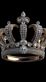 Gleaming diamond crown that turns simple shine into magic.