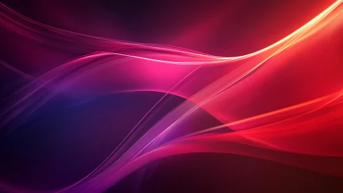 Gentle neon waves drifting through a twilight glow.